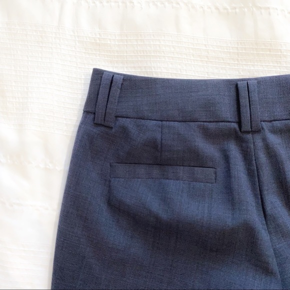 𝅺BANANA REPUBLIC PETITE WOOL BLEND NAVY JACKSON FIT STRAIGHT LEG  TROUSER PANTS - Picture 9 of 9